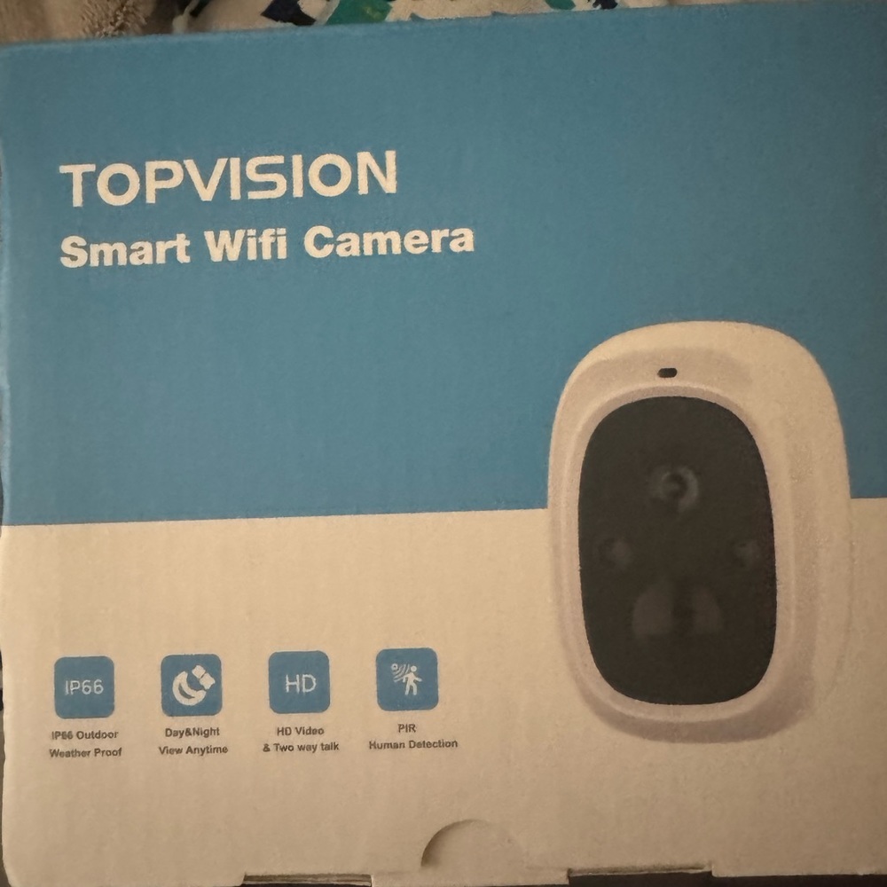 TOPVISION Smart WiFi Camera **box opened, item unused**